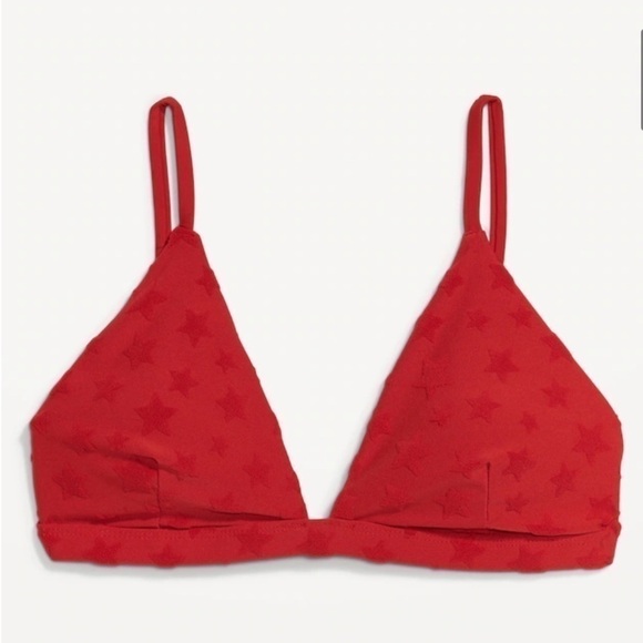 Old Navy Americana Star-Print Triangle Bikini Swim Top for Women New with tags - Picture 5 of 5